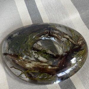 Handcrafted Clear Resin Tealight or Sphere Stand for Crystals